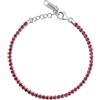 Brosway Bracciale Donna, Bracciale Tennis in Argento e Passion Ruby | Collezione Fancy - FPR107