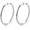 Brosway Orecchini S'AGAPO' HAPPY EARS acciaio ARGENTO, UNICA, ACCIAIO