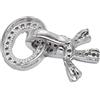 BBDMind Chiusura a 3 fili in argento Sterling per bracciale con perle, chiusura in zircone, chiusura con perla, chiusura in argento 925, chiusura lucida