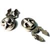 BLUSUPERSHOP 1 COPPIA COPRIBOTTONI 18 MM giglio fiorentino SCEGLI COLORE METALLO artigianale COPRI BOTTONI PER CAMICIE DONNA O POLSINI BIJOUX UOMO IN OMAGGIO PORTACHIAVI