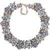 Jiuvaso Collana con, a Catena Grossa, Regalo per Moglie, Accessorio per Abbigliamento per Donne e Ragazze, Collana Bavaglino alla, Azzurro