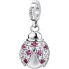 Rosato Charm Donna In Argento Con Simbolo Coccinella | Collezione Storie - RZ003R