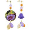Lebole Maison Lebole Gioielli Orecchini da Donna Mix&Match The Circle Fiore Lilla Piccolo Lilla