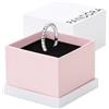 PANDORA ME Anello Pyramids in argento Sterling con borchie e zirconi cubici trasparenti, 50
