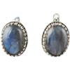Handmade Orecchini in labradorite con chiusura russa, orecchini fatti a mano in argento sterling 925, orecchini bohémien traforati