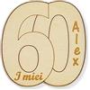 Generico Calamita compleanno 60 Magnete personalizzato con nome Idea Bomboniera originale Legno