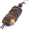 Generico Portachiavi Cioccolatino Ripieno Fatto a Mano in Argilla Polimerica - Decorazione Realistica con Finta Crema alla Nocciola - Solido e Resistente - Cordino Cerato