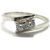 Empress Jewelry Anello da Donna in Argento 925 con 2x3.5mm Cubic Zirconia R001896