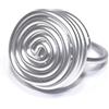 Generico Anello artigianale,in alluminio anodizzato,pezzo unico!Modello Asteroide Argento Opaco.