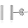 Meissa Orecchini a barretta placcati in oro per donna Argento 925 Orecchini a barretta minimalisti Orecchini a barretta martellati Ipoallergenici