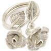 Segni d'Argento® Anello da Donna Rose in Argento 925, realizzato a mano con la tecnica della cera persa da laboratorio orafo artigiano italiano.