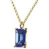 ANEMONE JEWELRY Anemone Blu Zaffiro Collana - Incantevole Collana Oro da Donna, Collana di Pietre Nascenti, Collana da Sposa - Gioielli Personalizzati Fatti a Mano per Signore - con Kit Regalo