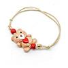 Handmade Bracciale Cordino Cerato con Orsetto e Cuore Fatto a Mano | Orsetto Fatto a Mano, Bracciale Cordino Cerato