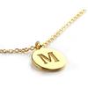 Elegant Jewel Box - Takis Pavlopoulos & Elegant jewel box Women Custom Initial necklace in solid gold 9k,14k&18k, Letter disc pendant, Personalised Monogram necklace for women, Bridesmaids gift, Gift for her, Tiny disc 8mm