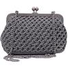 Generic Borsa pochette GIORGIA con chiusura clic clac con tracolla fissa handmade in ITALY. Personalizzabile