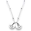 Generico Vero Bijoux Regalo Mamma, Collana con ciondoli con nomi figli e data nascita, Regalo Compleanno Mamma, Collana in acciaio inox con ciondoli con incisione laser con nome figli e data nascita