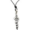 Generic Bastone di Esculapio - Asclepio : Simbolo di Medici e Dottori - Ciondolo in Argento 925 - Medicina - Stemma - Logo - Pendente con Girocollo in Cordoncino -