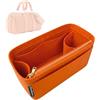 Divitize Premium Organizer compatibile con Keepall 25/35/45/50/55/60/City - in Feltro Morbido, Base Rinforzata, Rivestimento Totale, 24+ Colori (Orange, Keepall 25)