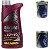 Diederichs 1 litro olio motore MANNOL Racing + estere 10W-60 1 motore Doctor+Motor Flush
