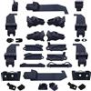 Generico Kit di riparazione completo guide tettuccio compatibile con capote Fiat 500 Cabrio Fiat 500C 500 C (30 pezzi)