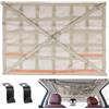 DBREAKS Rete Portaoggetti da Soffitto per Auto, 90 * 65 cm, Universale Carico per Soffitto Auto Interni con Cerniera, per SUV, Auto, Lunghi Viaggi, Beige