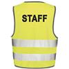 Fashion Graphic Gilet Alta visibilità Security Sicurezza Staff Crew Catarifrangente Giubbotto ISO EN20471 (S/M)