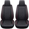 YIERTAI Coprisedili per auto compatibili con Dodge Ram Custom Fit 2009-2025 1500 2500 3500 Pickup Mega Cab Limited Longhorn Laramie Bighorn coprisedili impermeabili in pelle, 2 pezzi anteriori