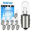 SOFOC BA7S 12V Halogen Bulb Warm White Spie Cruscotto Auto/Aerei, Luci Lettura, Luci di Cortesia, Lampada Targa & Luci Platone 10Pcs