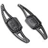 SHUGWA Paletta Volante Prolunga Accessori Per Golf 8 Estensione Paddle Per Volante Auto ABS Volante Estensione Cambio(Carbon black)