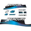 XRmarine Decalcomanie per Mercury 40HP quattro tempi EFI 1999-2004 anno motore fuoribordo blu Decal Kit di adesivi riproduzione 40hp 4 tempi EFI