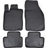 J&J AUTOMOTIVE Tappetini Auto in Gomma su Misura per Renault Kadjar Dal 2015, Set da 4 Pezzi, 3D - con Bordo Alto, Antiscivolo, Inodore, Colore Nero, TPE