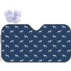 FJAUOQ Ombrellone per auto Blue Greyhound Dog Car Window Sunshade Auto Sun Visor Blocks Uv Rays Protector Car Windshield Sun Shade