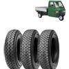 Generico SET KIT 3 PNEUMATICI 4.00-12 PR8 COMPATIBILI CON APE PIAGGIO TM 703 (ANTERIORE + POSTERIORI)