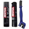 MORFOSE Kit detergente lubrificante per Catena Chain Clean C1 + Chain Lube Road C2 + Spazzola