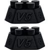 MoltenCore Core V5 Obsidian Foot Slider Set da 2, lunga scia di scintille, massima durata, montaggio adesivo senza attrezzi, per moto e trackday