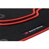 teileplus24 PV103 Tappeti in Gomma Sportline Design per Audi A4 B8 8K 2008-2015, Bordo:Rosso