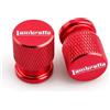 YYAOYAO Tappo del nucleo della valvola CNC Per Lambretta G350 X300 V125 V200 V50 X125 Accessori Per Moto Coprivalvola Ruota In Alluminio CNC(Red)