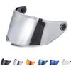 JQF Gear Visiera Casco Moto,Visiera Casco per MT 28B/Thunder 4,Sostituzione della Visiera della Lente del Casco del Parabrezza del Motociclo per Il Casco Integrale(Argento cromato)