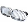 QHSJGBL Griglia Anteriore Cofano Anteriore 2X Per BMW Per E46 Per 320I Per 323I Per 325I Per 4 Porte Per Berlina 1998 1999 2000 2001 Anteriore Auto Paraurti Griglia
