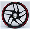 DualColorStampe Adesivi strisce moto 17 POLLICI Compatibili con Ducati Suzuki Kawasaki Honda Triumph cerchi cerchioni gomme COD.D0059(Rosso)