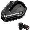 DAGMARA Cavalletto Estensione Piede Laterale per Moto Morini SEIEMMEZZO SCR STR 650 2023 Accessori Moto Cavalletto Piede Cavalletto Laterale Ingranditore Pad Valvola della Gomma Caps