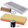 ENVA MADE FOR QUALITY BESTPRICE Set di filtri di ispezione con 1x filtro aria, 1x filtro abitacolo con carboni attivi, 1x filtro olio, 1x filtro carburante, compatibile con MERCEDES Classe A (W169), Classe B (W245)