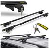 CHROMEMASTER CHAOS RACKS | Universale Portapacchi da Tetto per Barre Longitudinali Aperte; Barre Portatutto | Trasporta in Sicurezza Box da Tetto, Portabici | Struttura Leggera e Resistente in Alluminio | 135 cm