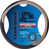 KRAM-TRUCK Coprivolante per auto, antiscivolo, 44-46 cm, per camion, in eco-pelle, per uomo e donna (nero e beige)