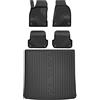 MOTOS Set di tappetini in gomma e tappetini per il bagagliaio per Audi A4 B7 2004-2008 Migliorare il comfort di viaggio con tappetino antiscivolo auto 3D- tappetini per tutte le stagioni auto, protezi