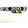 Gui TARGHETTA LATERALE -PX200 E- PER VESPA PX ARCOBALENO