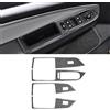 GQDGCU Copertura in fibra di carbonio, adesivo interno accessorio per VW Golf 8 2020-2024, tuning accessori auto, decorazione interna (pulsanti finestra, nero)