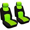 XMCMBS Coprisedili Anteriore Auto per Jeep Renegade 2014-2024+, Copri Sedile Auto Anteriore in Poliestere, Set di Coprisedili e Copri Poggiatesta per Sedili Anteriori,A Green