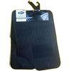 LUBEX set 4 tappeti tappetini auto automobile 100% pvc universali Made in Italy, nero