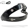 VRacing T-785 Visiera Bubble Meccanismo Casco Jet 3 Bottoni Reclinabile Flip-Up alza e abbassa Anti vento Regolabile 3 Altezze per Moto Nero ECE